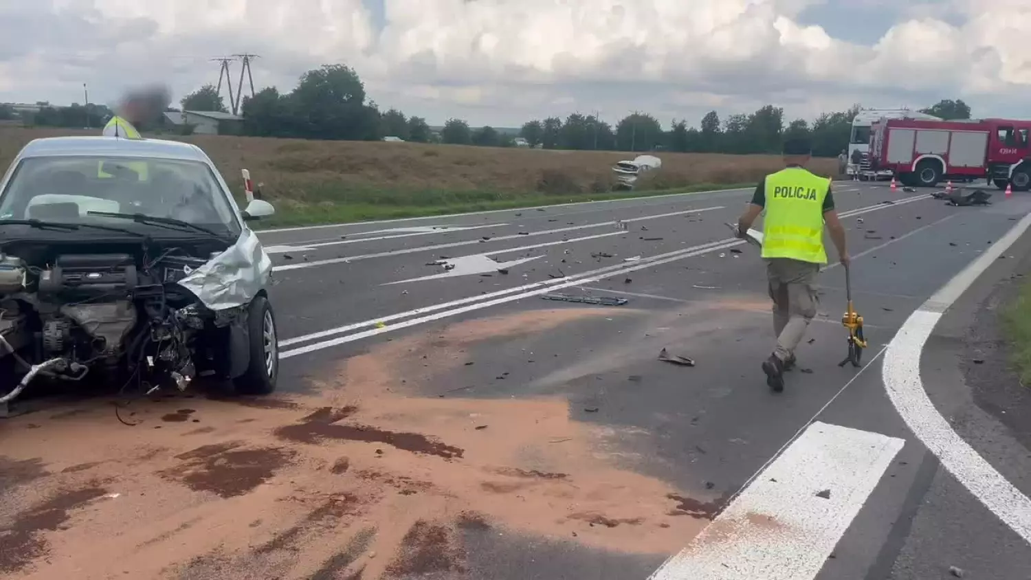 Krasnystaw. Nieustąpienie pierwszeństwa przejazdu przyczyną zderzenia na krajowej 17 [FILM]