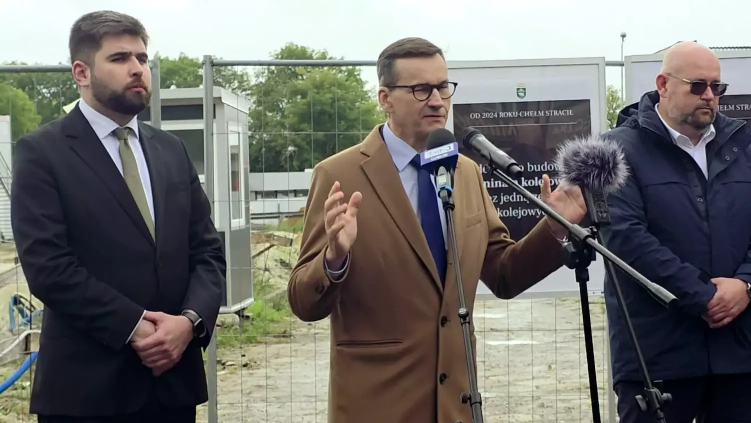 Chełm. Konferencja prasowa w sprawie programu Fabryka z udziałem Mateusza Morawieckiego [FILM]